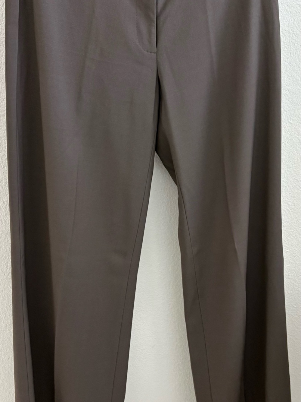 Eileen Fisher Brown Straight-Leg Trousers